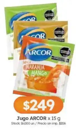 Cordiez Arcor jugo naranja mango oferta