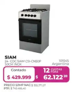 Frávega Siam cocina siam csi-cn50p oferta