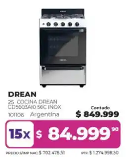 Frávega Drean cocina drean oferta