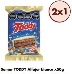Disco Toddy alfajor blanco oferta