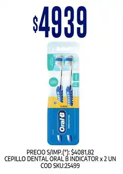 Supermercados Yaguar Oral B cepillo dental indicator oferta