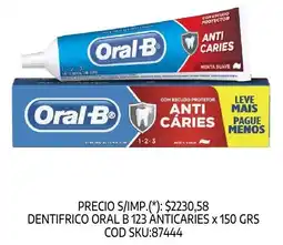 Supermercados Yaguar Oral B dentifrico anticaries oferta