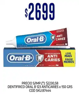 Supermercados Yaguar Oral B 123 anticáries oferta