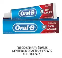 Supermercados Yaguar Oral-B dentifrico anti caries menta suave oferta