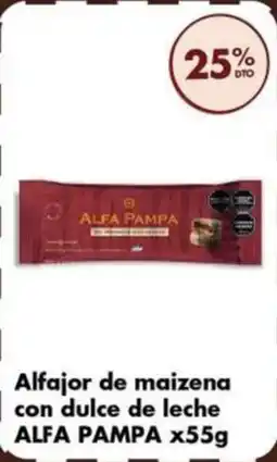Disco Alfa pampa alfajor de maizena con dulce de leche oferta