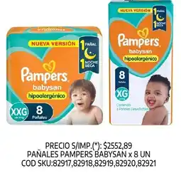 Supermercados Yaguar Pampers pañales babysan oferta
