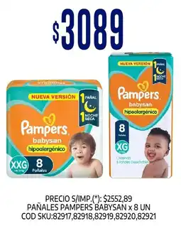 Supermercados Yaguar Pampers pañales babysan oferta