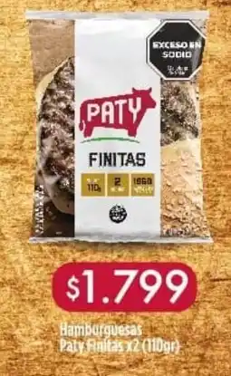 Nini Mayorista Paty hamburguesas finitas oferta