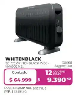 Frávega Whitenblack radiador oferta