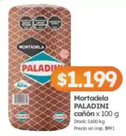 Cordiez Paladini mortadela cañón oferta