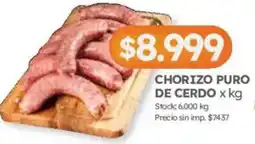 Cordiez Chorizo puro de cerdo oferta