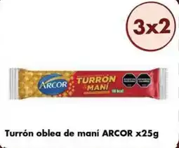 Disco Arcor turron oblea de mani oferta