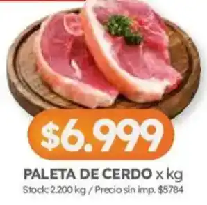 Cordiez Paleta de cerdo oferta