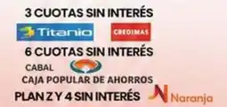 Autoservicio Capo Titanio 3 cuotas sin interes oferta