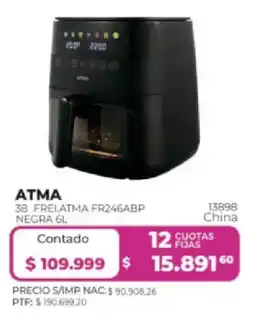Frávega Atma freiair fryer 6l oferta