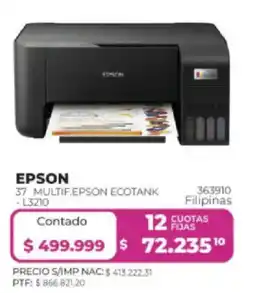 Frávega Epson multif. epson ecotank - l3210 oferta