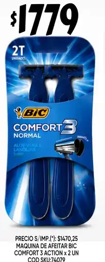 Supermercados Yaguar Bic maquina de afeitar comfort 3 action oferta