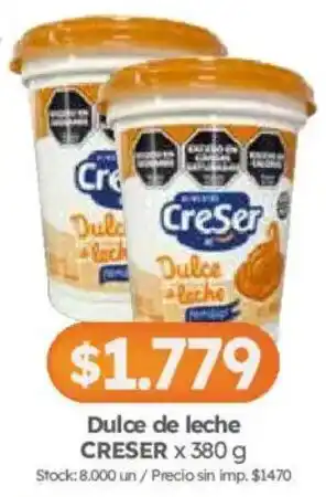 Cordiez Creser dulce de leche oferta