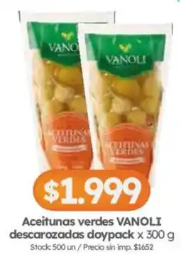 Cordiez Vanoli aceitunas verdes descascaradas oferta