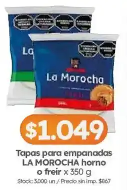 Cordiez La morocha tapas para empanadas horno o freir oferta