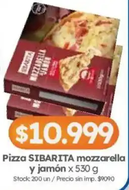 Cordiez Sibarita pizza mozzarella y jamón oferta