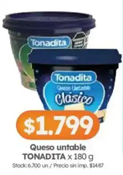 Cordiez Tonadita queso unttable clásico oferta