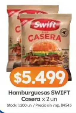 Cordiez Swift hamburguesas casera oferta