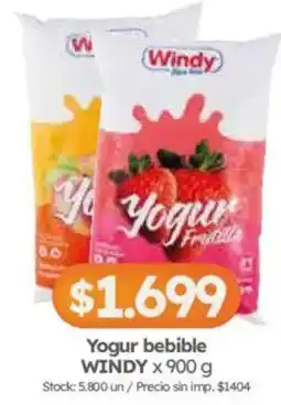 Cordiez Windy yogur bebible oferta