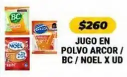 Autoservicio Capo Jugo en polvo Arcor / BC / Noel oferta