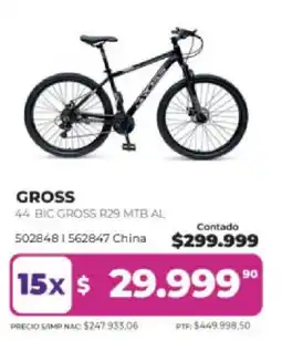 Frávega Gross bic gross r29 mtb al oferta