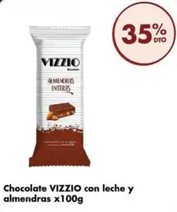 Disco Vizzio chocolate con leche y almendras enteras oferta