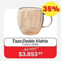 Ferniplast Taza Doble Vidrio oferta