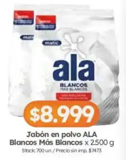 Cordiez Ala jabón en polvo blancos más blancos oferta