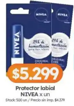 Cordiez Nivea protector labial oferta