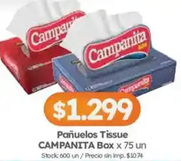 Cordiez Campanita pañuelos tissue oferta