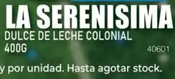Masivos La serenisima dulce de leche colonial oferta