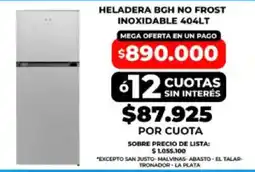 Supermayorista Vital Bgh heladera no frost inoxidable oferta