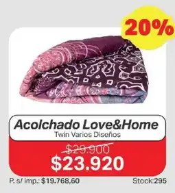 Ferniplast Love&Home acolchado twin varios diseños oferta