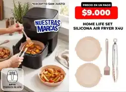 Supermayorista Vital Home life set silicona air fryer oferta