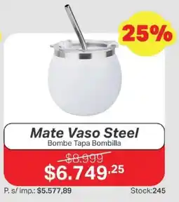 Ferniplast Mate Vaso Steel oferta