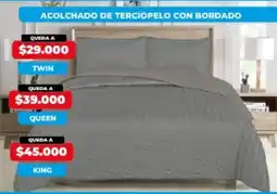 Supermayorista Vital Acolchado de terciopelo con bordado oferta