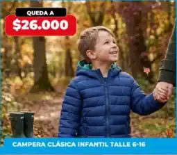 Supermayorista Vital Campera clásica infantil oferta