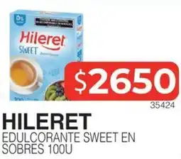 Masivos Hileret edulcorante sweet en sobres oferta