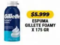 Autoservicio Capo Gillette espuma foamy oferta