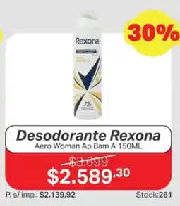 Ferniplast Rexona desodorante aero woman ap bam a oferta