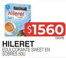 Masivos Hileret edulcorante sweet en sobres oferta