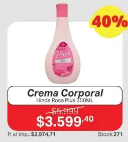 Ferniplast Hinds crema corporal rosa plus oferta