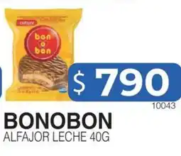 Masivos Bonobon alfajor leche oferta