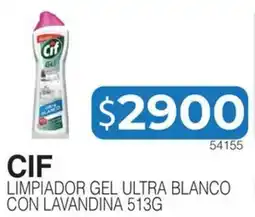 Masivos Cif limpiador gel ultra blanco con lavandina oferta