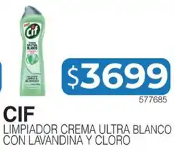 Masivos Cif limpiador crema ultra blanco con lavandina y cloro oferta